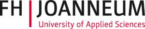 Logo der FH JOANNEUM mit Schriftzug „University of Applied Sciences“